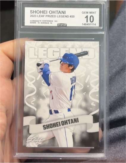 2023 Leaf Prized Legend #20 Shohei Ohtani — front