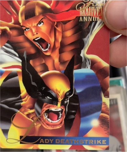 1995 Flair Marvel Annual #38 Lady Deathstrike — front