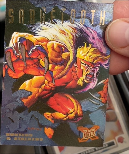 1995 Fleer Ultra X-Men #6 Sabretooth Hunters & Stalkers — front