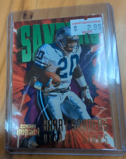1997 Skybox Impact #20 Barry Sanders — front