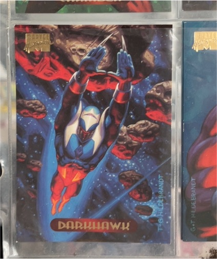1994 Fleer Marvel Masterpieces #27 Darkhawk — front