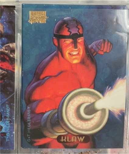 1994 Fleer Marvel Masterpieces #63 Klaw — front