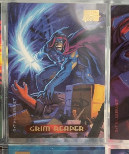 1994 Fleer Marvel Masterpieces #46 Grim Reaper — front