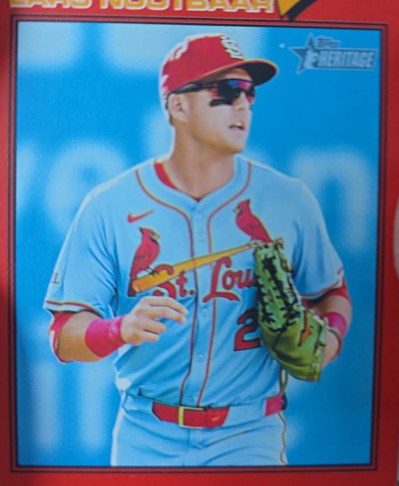2026 Topps Heritage #198 Lars Nootbaar — front
