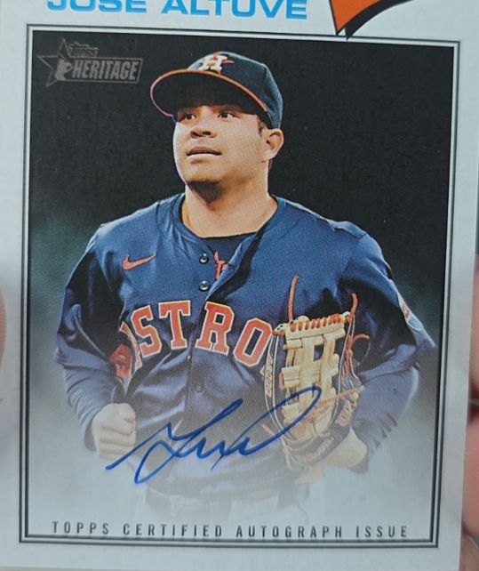2026 Topps Heritage #ROA-JA Jose Altuve — front