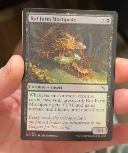 2024 MTG Murders at Karlov Manor #102 Rot Farm Mortipede — front