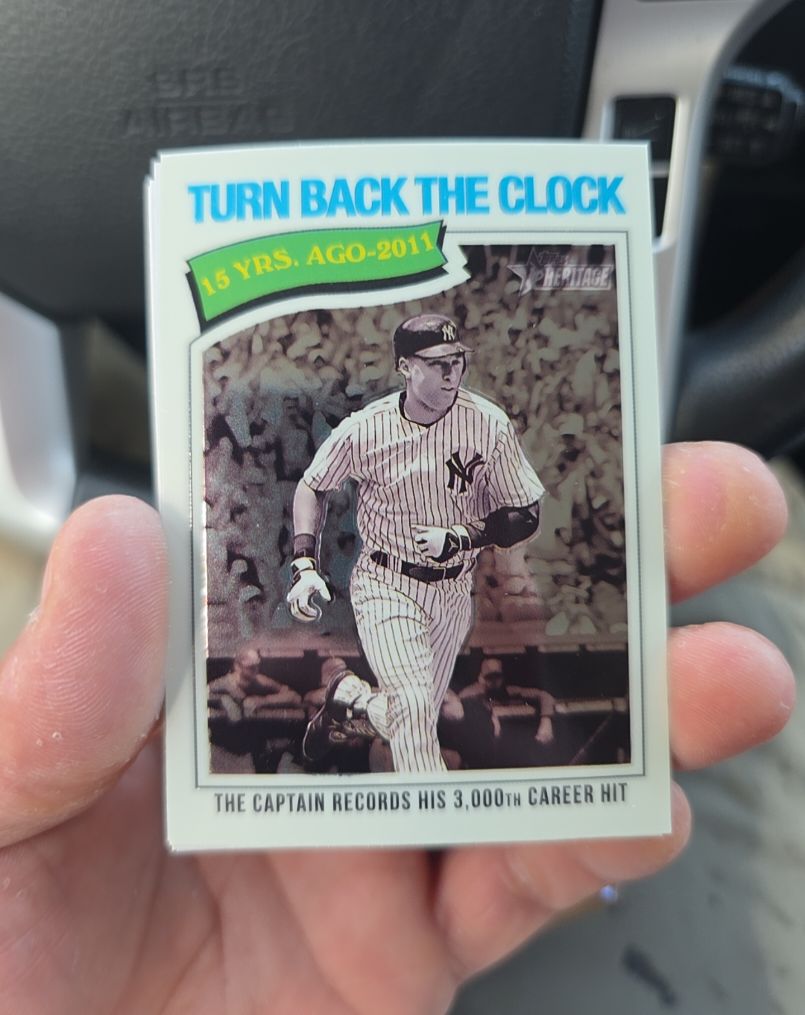 2026 Topps Heritage #335 Turn Back The Clock Derek Jeter — front