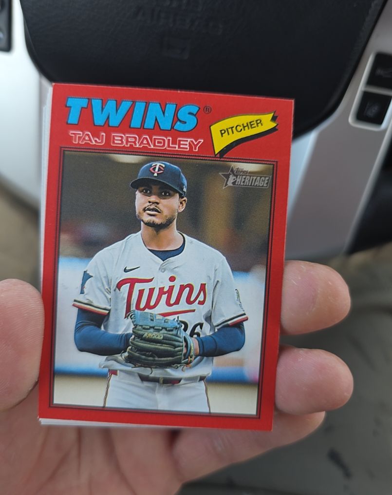 2026 Topps Heritage #38 Taj Bradley — front