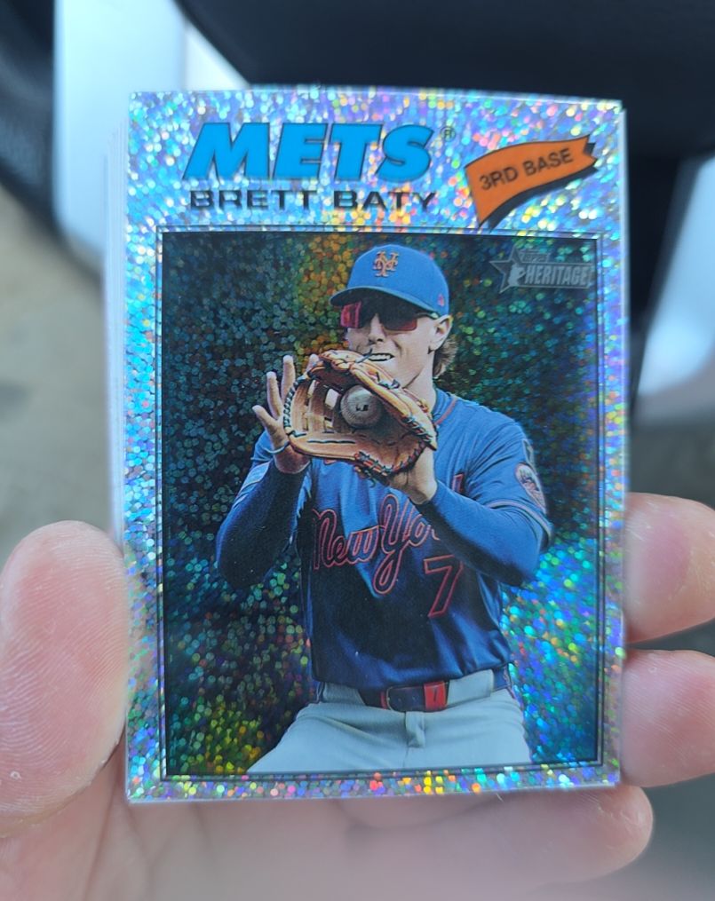 2026 Topps Heritage #19 Brett Baty — front
