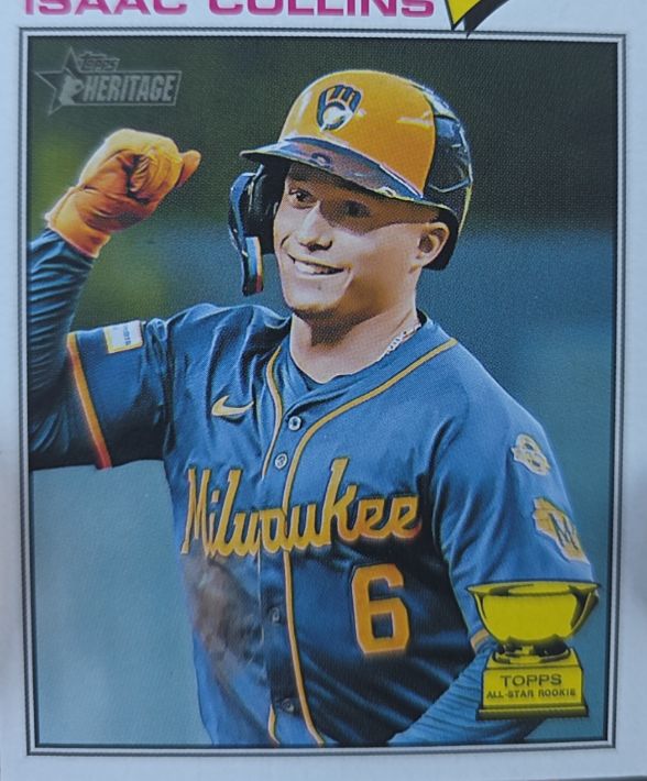 2026 Topps Heritage #102 Isaac Collins — front