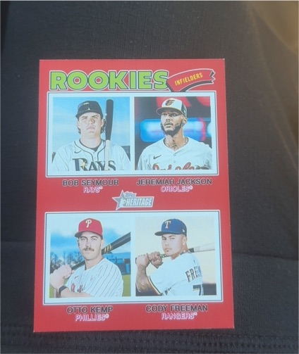 2026 Topps Heritage Rookies Infielders #377 Seymour Jackson Kemp Freeman — front