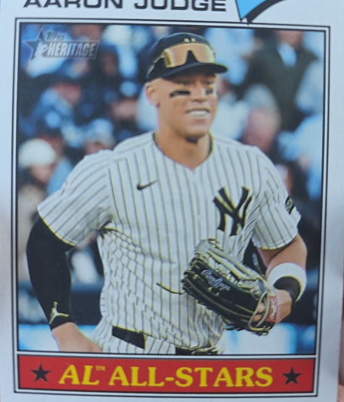 2026 Topps Heritage #10 Aaron Judge AL All-Stars — front