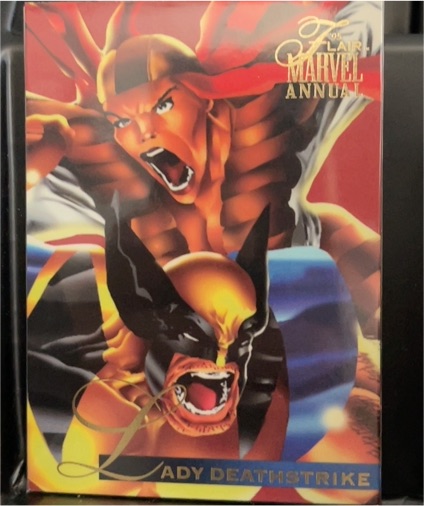 1995 Flair Marvel Annual #38 Lady Deathstrike — front