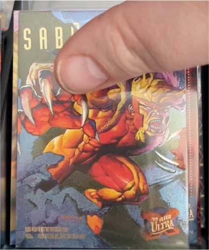 1995 Fleer Ultra X-Men Hunters & Stalkers #6 Sabretooth — front