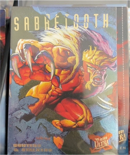 1995 Fleer Ultra X-Men Hunters & Stalkers #6 Sabretooth — front