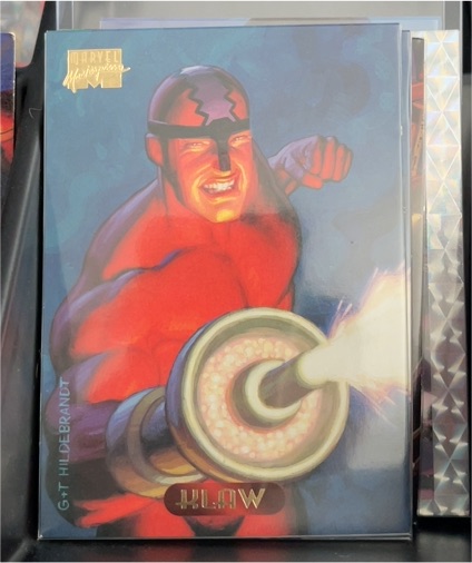 1994 Fleer Marvel Masterpieces #63 Klaw — front