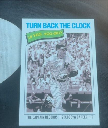 2026 Topps Heritage #335 Derek Jeter Turn Back The Clock — front