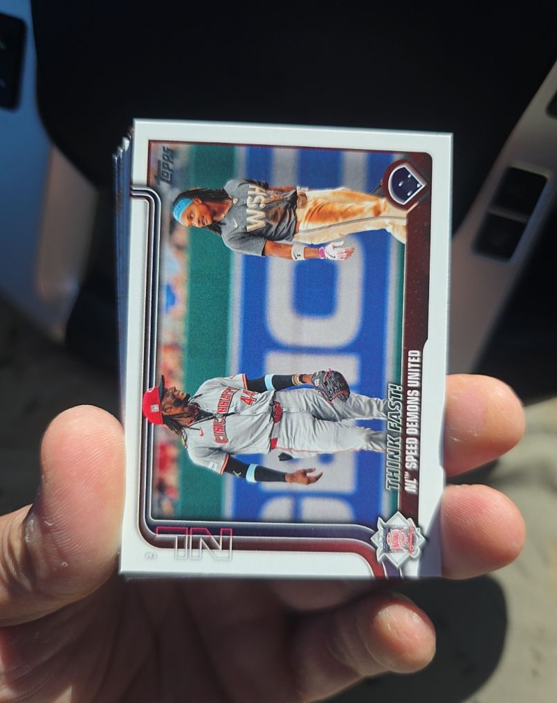 2025 Topps Series 2 #639 Elly De La Cruz & CJ Abrams Think Fast — front