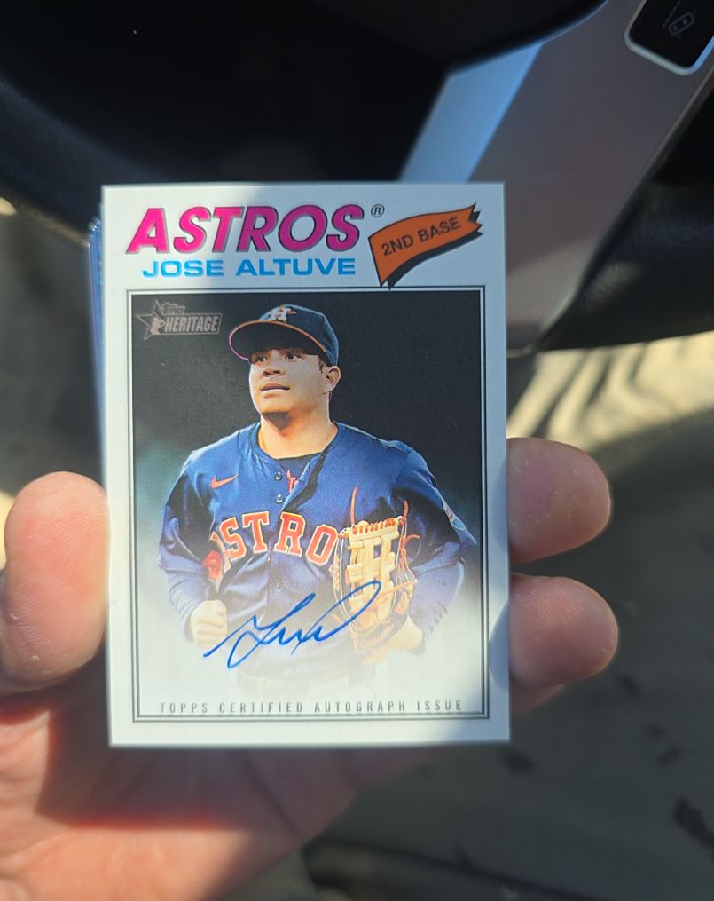 2026 Topps Heritage #ROA-JA Jose Altuve — front