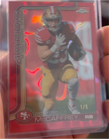 2025 Topps Chrome #263 Christian McCaffrey — front
