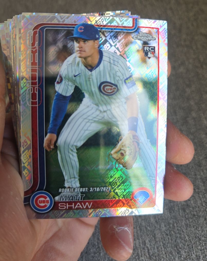 2025 Topps Chrome Update #USC135 Matt Shaw — front