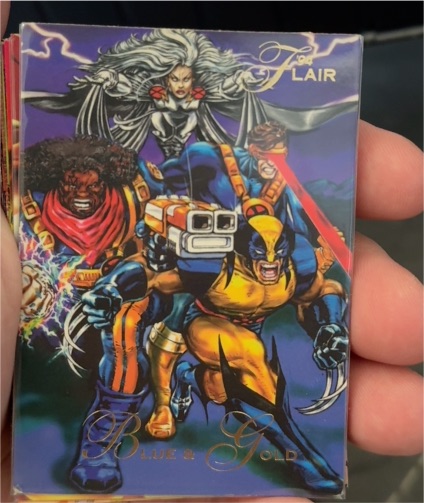 1994 Fleer Flair Marvel Annual #84 Blue & Gold — front