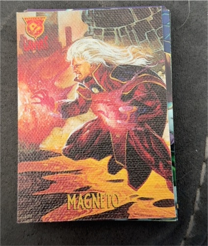 1996 Fleer Skybox Marvel Amalgam Canvas #6 Magneto — front