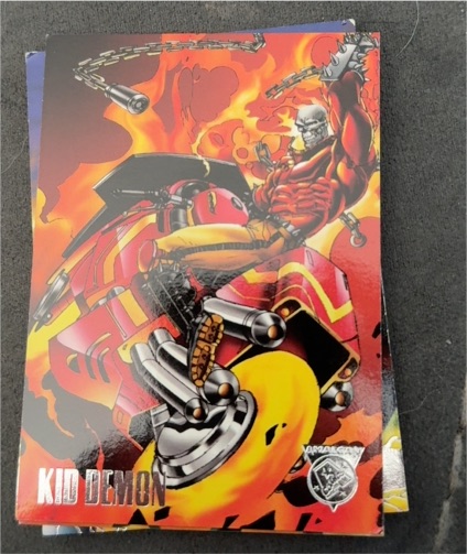 1996 Fleer SkyBox Amalgam Comics #14 Kid Demon — front