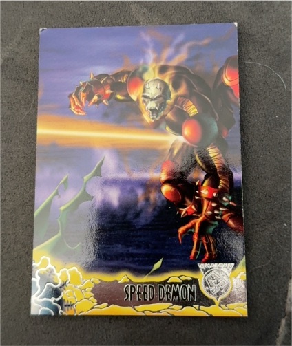 1996 Fleer Skybox Amalgam #80 Speed Demon — front