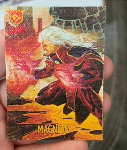 1996 Fleer Skybox Marvel Amalgam Canvas #6 Magneto — front
