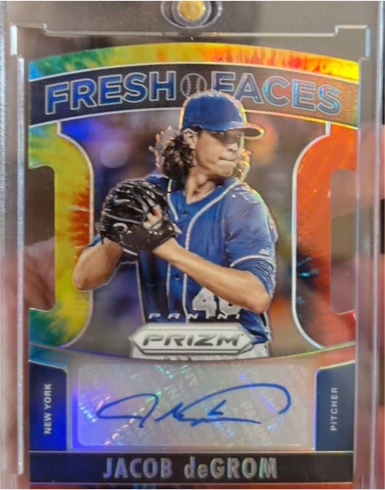 2015 Panini Prizm #24 Jacob deGrom Fresh Faces — front