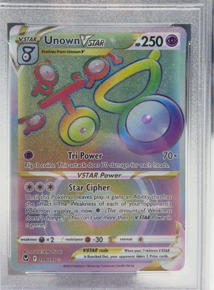 2022 Pokémon Silver Tempest #199 Unown VSTAR — front