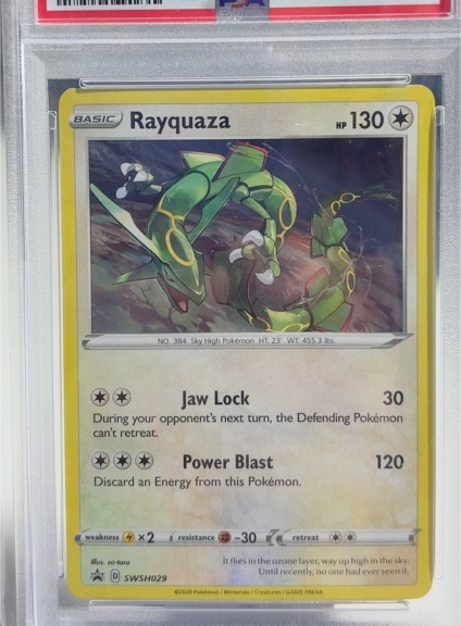 2020 Pokémon SWSH029 Rayquaza — front