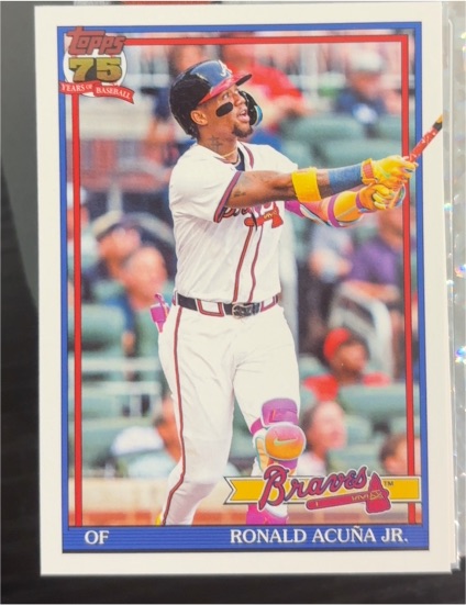 2026 Topps Series 1 75th Anniversary #T91-84 Ronald Acuna Jr. — front