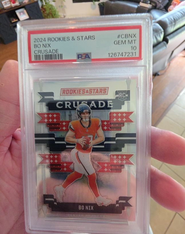 2024 Panini Rookies & Stars #CBNX Bo Nix Crusade — front