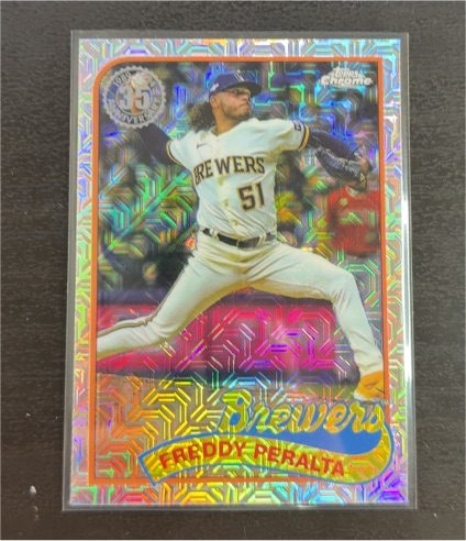 2024 Topps Update #T89CU-81 Freddy Peralta Milwaukee Brewers Silver Pack Mojo — front