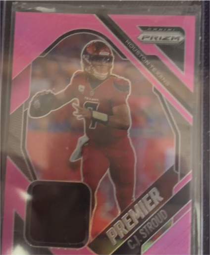 2025 Panini Prizm Premier Jerseys Pink Prizm #PJY-CJS C.J. Stroud — front