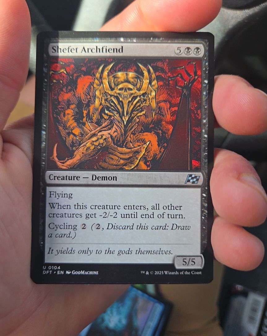 2025 Magic: The Gathering #104 Shefet Archfiend — front