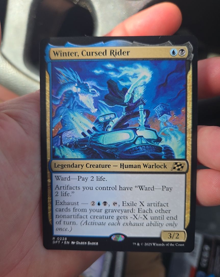 2025 Magic: The Gathering #228 Winter, Cursed Rider — front