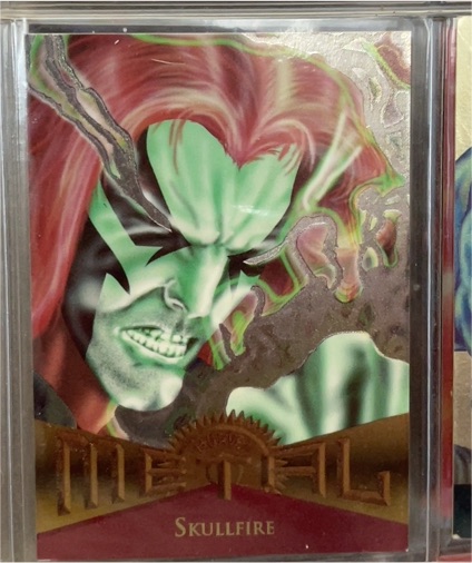 1995 Fleer Marvel Metal #52 Skullfire — front