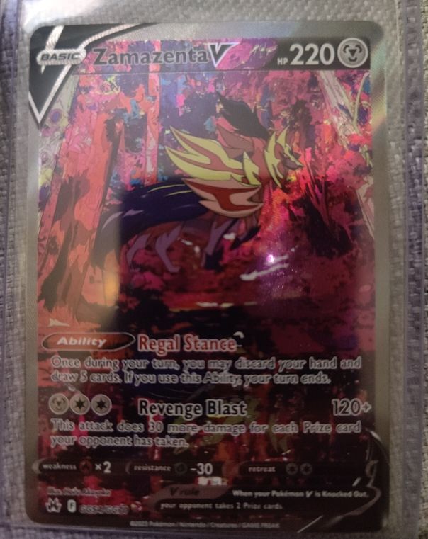 2023 Pokémon TCG Zamazenta V #GG54 Crown Zenith — front