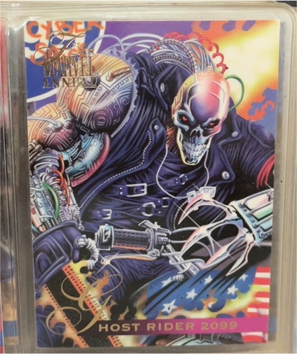 1995 Flair Marvel Annual #97 Ghost Rider 2099 — front
