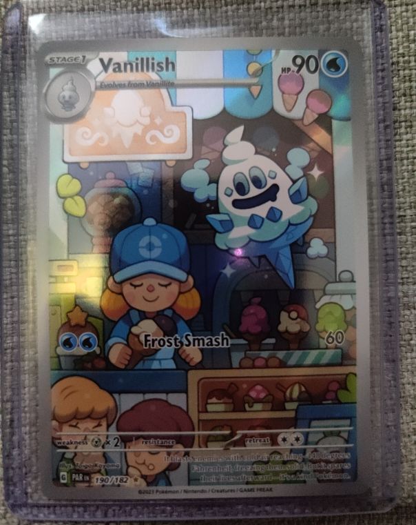 2021 Pokemon SV04: Paradox Rift #190 Vanillish — front