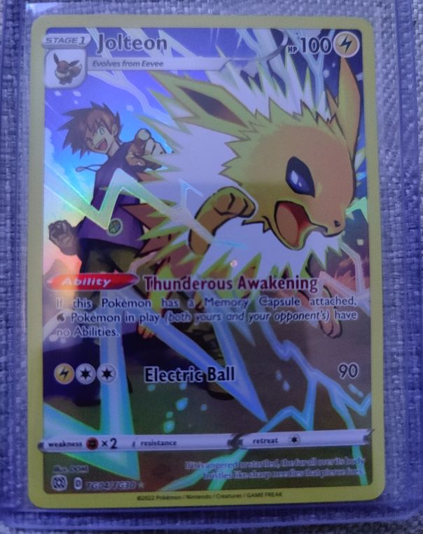 2022 Pokémon TCG Brilliant Stars #TG04 Jolteon — front
