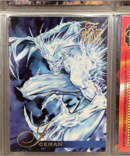 1995 Flair Marvel Annual #6 Iceman — front