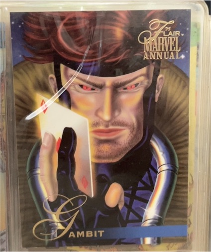 1995 Flair Marvel Annual #4 Gambit — front