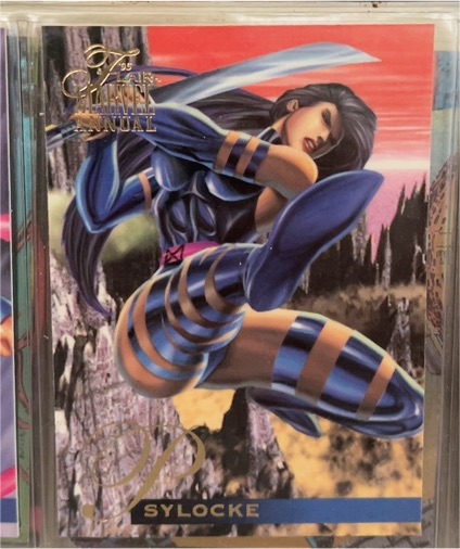 1995 Flair Marvel Annual #3 Psylocke — front