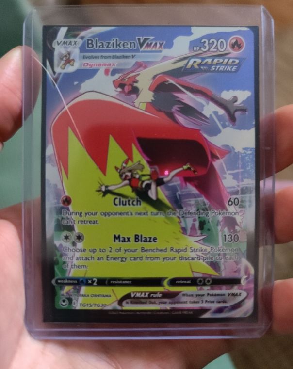 Blaziken VMAX TG15/TG30 Sword & Shield Silver Tempest Trainer Gallery — front