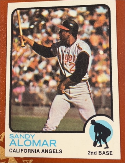 1973 Topps #123 Sandy Alomar California Angels — front