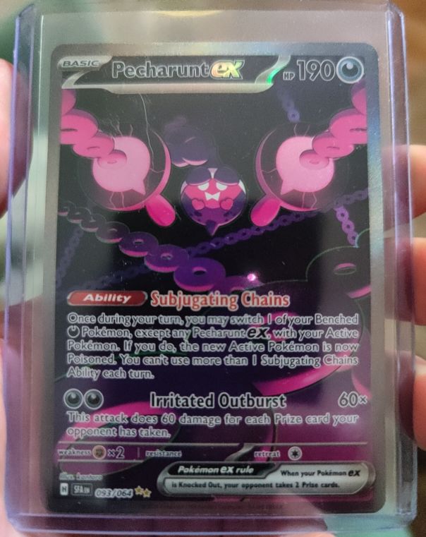 2023 Pokémon SV Shrouded Fable #093 Pecharunt EX — front